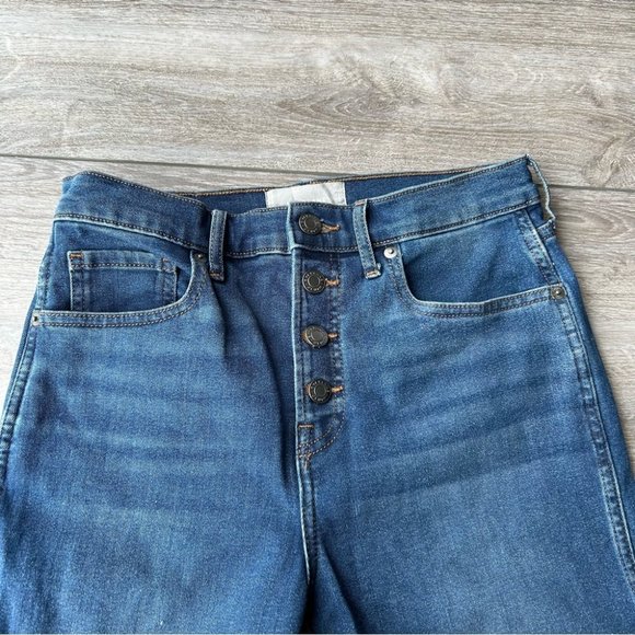 Everlane The Vintage Skinny Ankle Jeans Button Fly Raw Hem - Picture 5 of 16